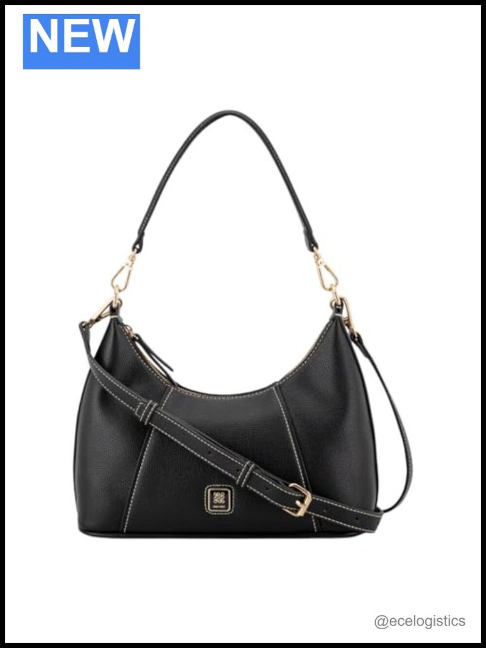 Nine West Convertible Hobo Shoulder Bag Faux Leather